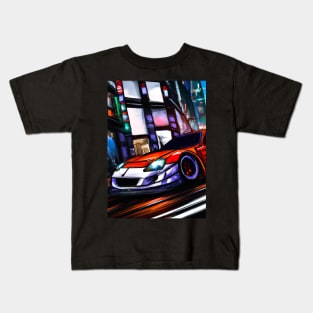 Sports car in Big City Kids T-Shirt